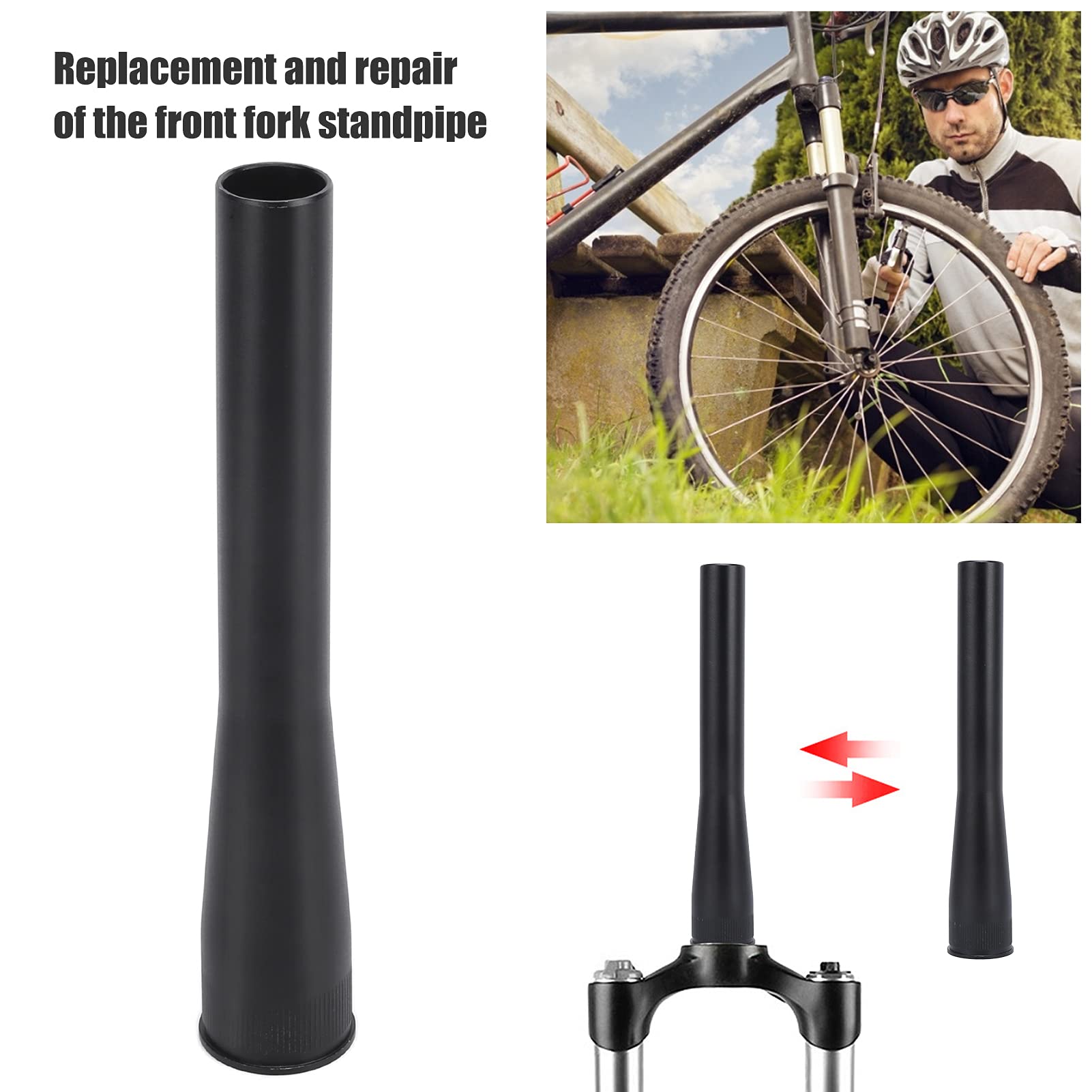 Amazon.co.jp: 自転車フロントフォークヘッドチューブ、28.6x33.9mm